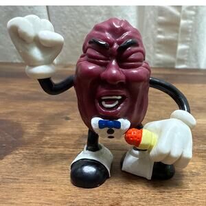 Vintage The California Raisins Hard Plastic Collectible Toy Figurine 1987 Calrab